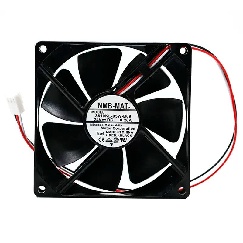 1/piece 3610KL-05W-B69 NMB 3-wire 9025 9CM 24V0.26A high air volume Cooling Fan