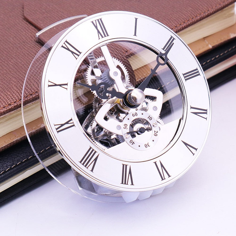 26) Roman Numeral DIY Clock Replacement 86mm Diameter Quartz Movement Insert