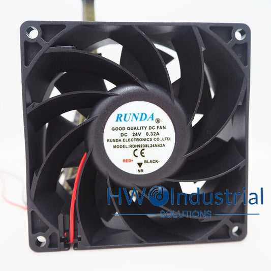 RUNDA RDH9238L24N42A 9238 9CM DC24V 0.32A Welding Machine DC Cooling Fan