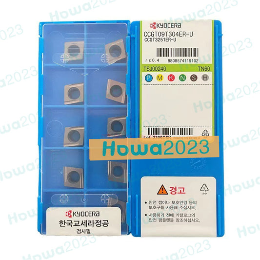 10pcs/Box Kyocera CCGT09T304ER-U TN60 CCGT3251ER-U Carbide Insert Turning Blade