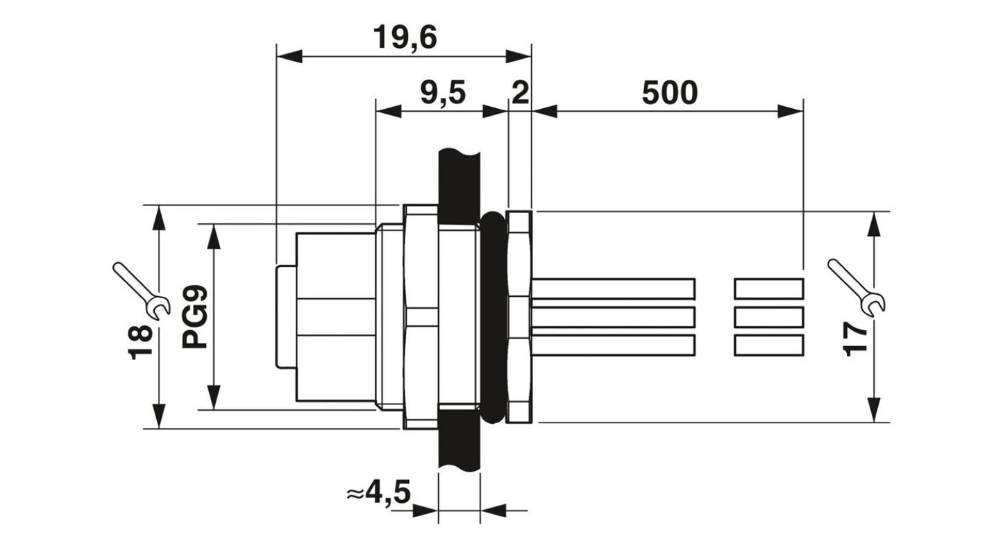 1pcs PHOENIX CONTACT 1542729 Connector SACC-DSI-FS-5CON-PG 9/0.5 SCO