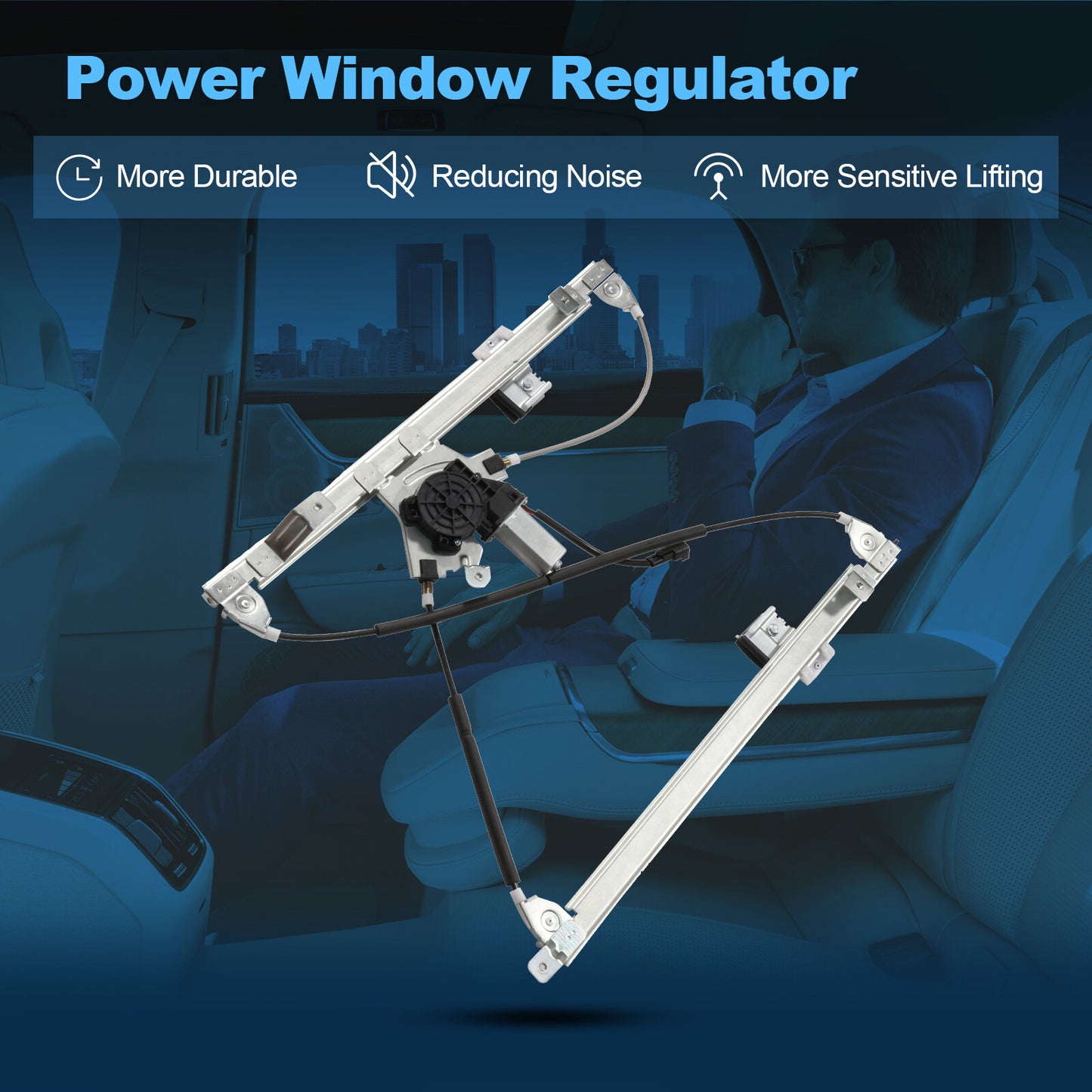 For FORD F-150 2004-2008 Front Driver Side Window Regulator w/ Motor