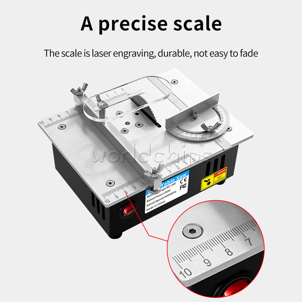 DC24V Woodworking Table Saw Electric Multi-Function Precision Cutting Machine