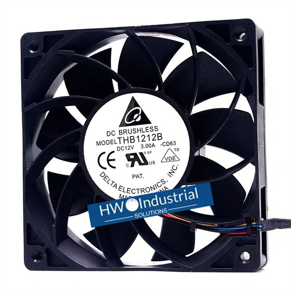 1/piece THB1212B 12025 12V 3.00A Delta 12CM 4-wire PWM Temperature Control Fan
