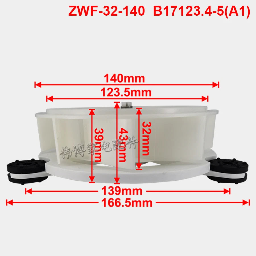 1x ZWF-32-140  B17123.4-5(A1) refrigerator cooling fan motor fan accessories