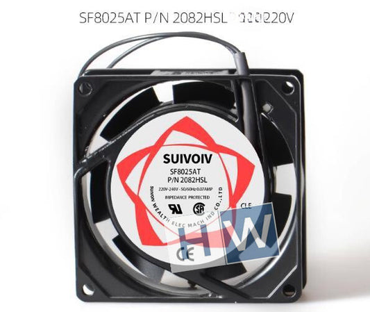 1PC SUNON SF8025AT P/N 2082HSL 220-240V 0.10A 8cm 80*25MM Axial Flow Cabinet Fan