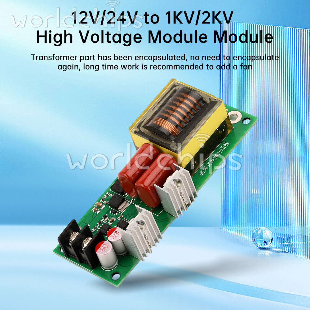 12/24V to 1/2KV High Frequency AC Boost Electronic Inverter High Voltage Module