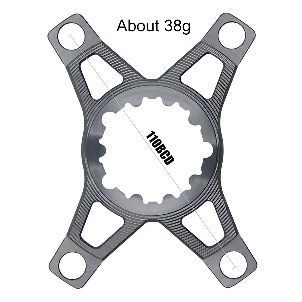 Aluminum Chainring Adapter Spider for 3 Bolt Crank Transition to 4 Bolt 110BCD