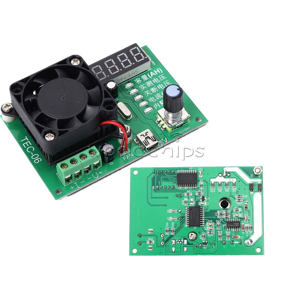 TEC-06 Battery Capacity Tester 16W Electric Load Max 500AH LED Display with Fan