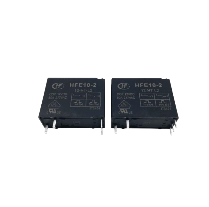 5Pcs HF Relay HFE10-2-12-HT-L2  12VDC 5-pin Manual Switch One Set Normally Open