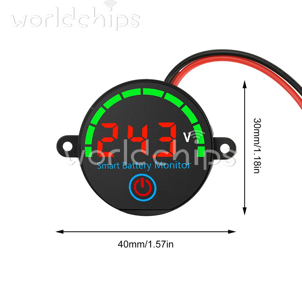5* DC 7-55V Acid/Li-ion Battery Charge Monitor Battery Level Indicator Indicator