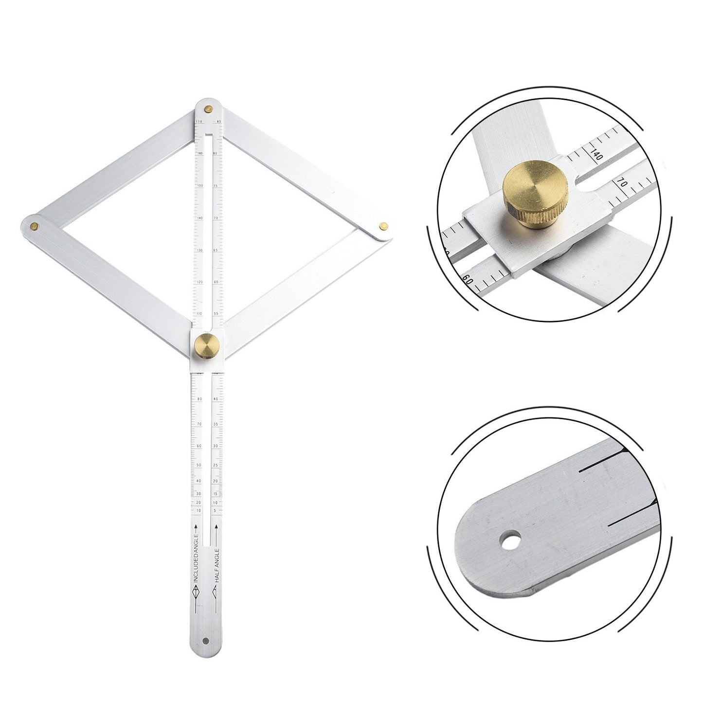 Square Protractor Protractor Artifact Foldable Gauge Measurements Multi-Angle