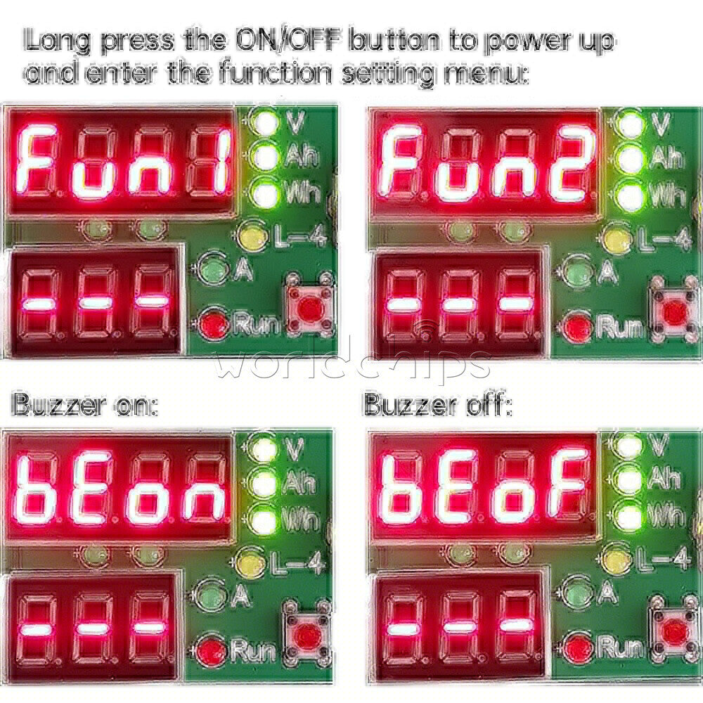 60W 110W Constant Current Electronic Load Discharge Battery Capacity Tester 30V
