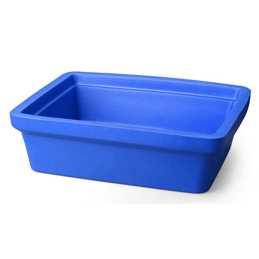 Large Blue Ice Pan, 9 Liter - Stackable, Leak-Proof, for Lab Samples