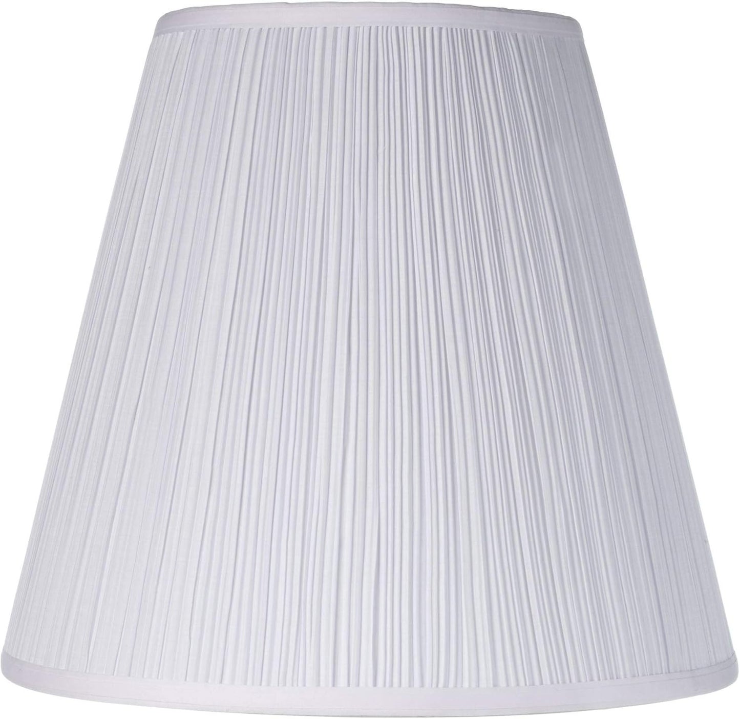 Large Mushroom Pleated Lamp Shade, 9x16x14.5 Inch - Spider Fit with Harp