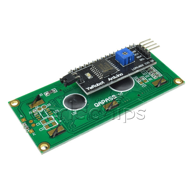 5PCS Yellow Display IIC/I2C/TWI/SPI Serial Interface 1602 16X2 LCD Module TOP