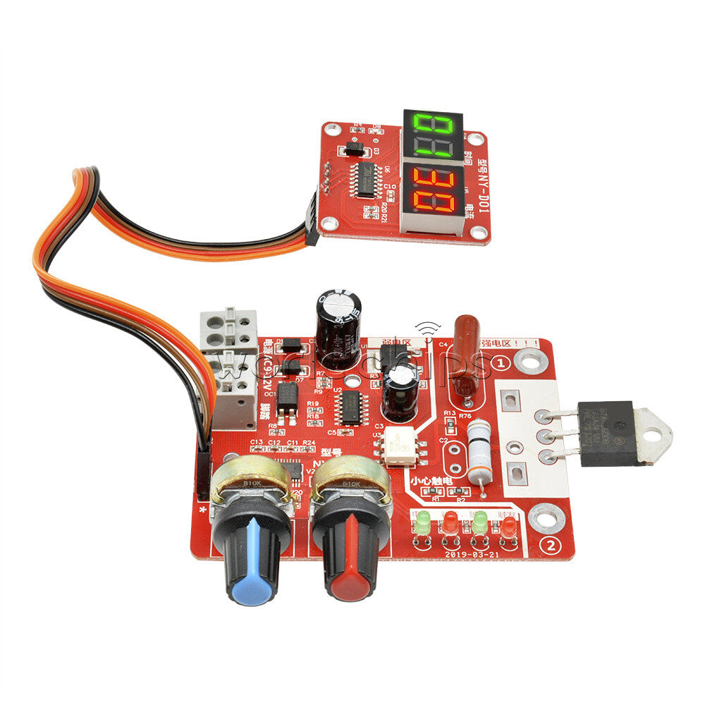 100A Spot Welder Machine Controller Time Current Control Digital Board US