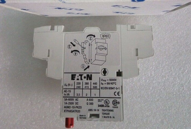 1PCS For EATON MOELLER AGM2-10-PKZ0 auxiliary contact
