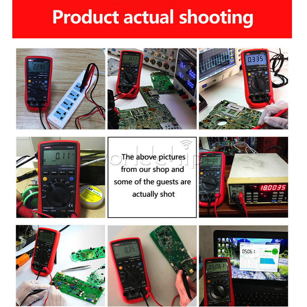 UT61E Digital LCD Multimeter High-precision Universal AC DC Meter Flameproof