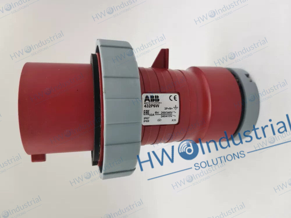 1/Piece ABB 10091826 Industrial Plug Connector Socket 432P6W 32A 346-415V
