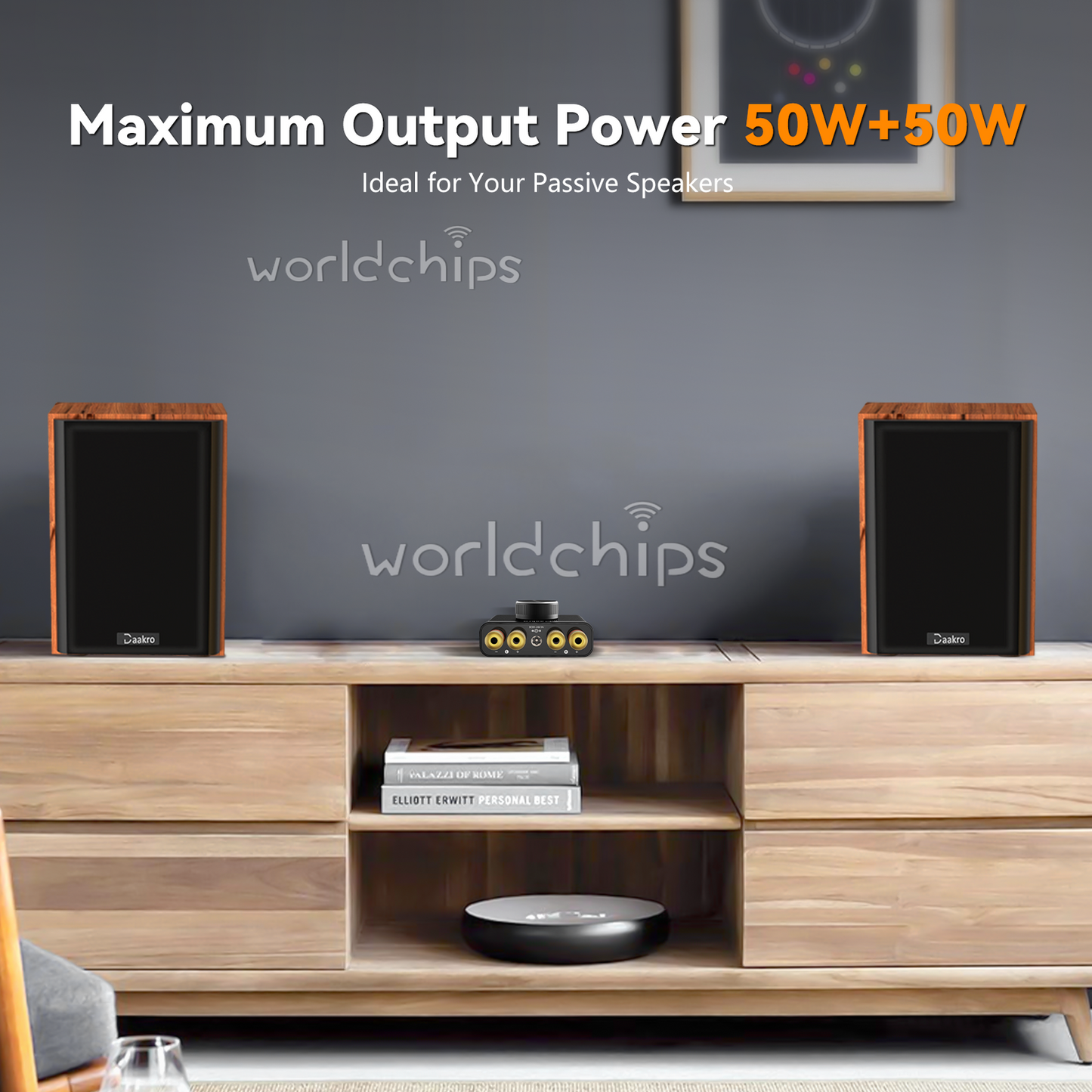 Daakr Bluetooth AUX TPA3116 Power Amplifier Board HIFI Stereo Audio Module 2x50W