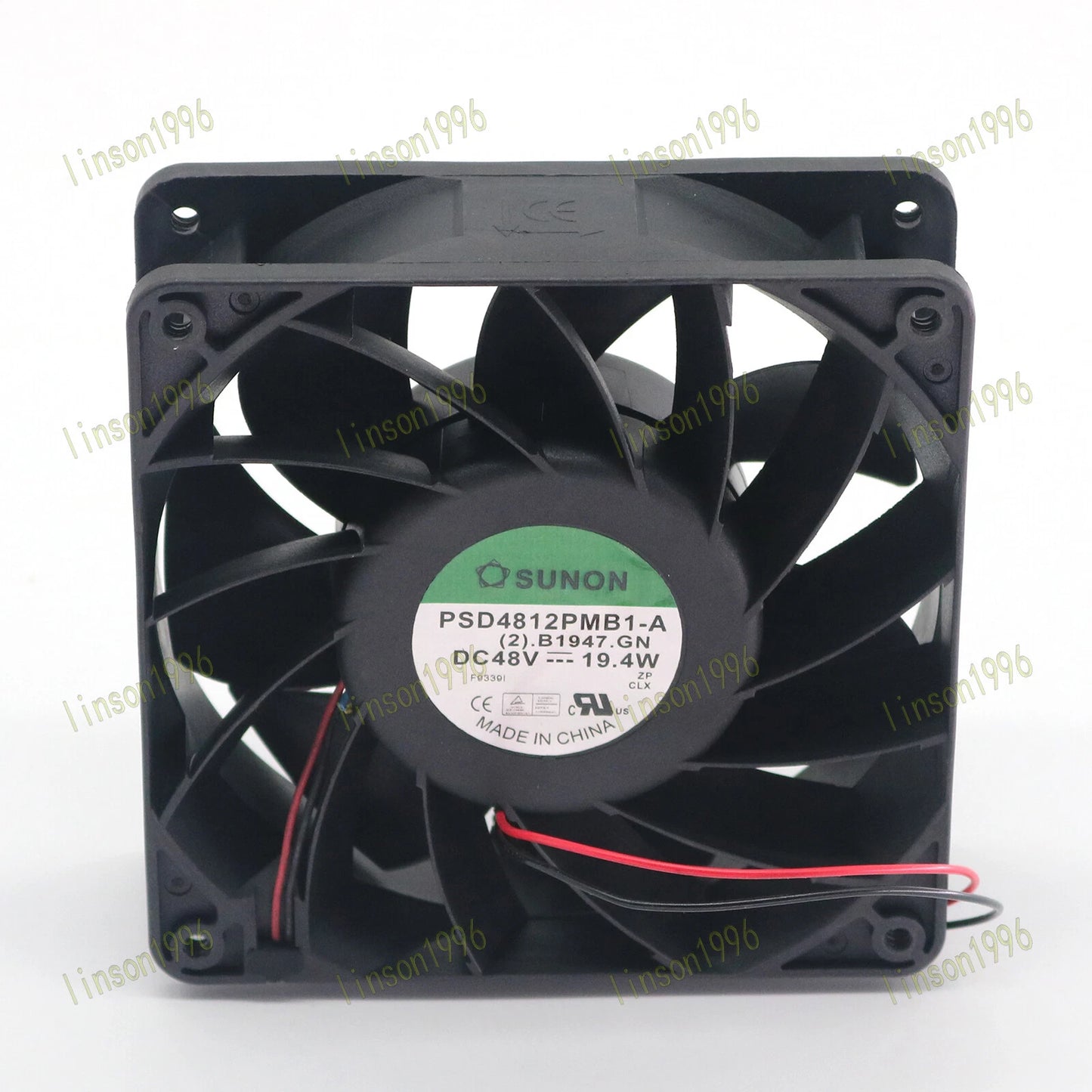 SUNON cooling fan PSD4812PMB1-A DC 48V 19.4W 12038 12CM 2 pin Fast Shipping