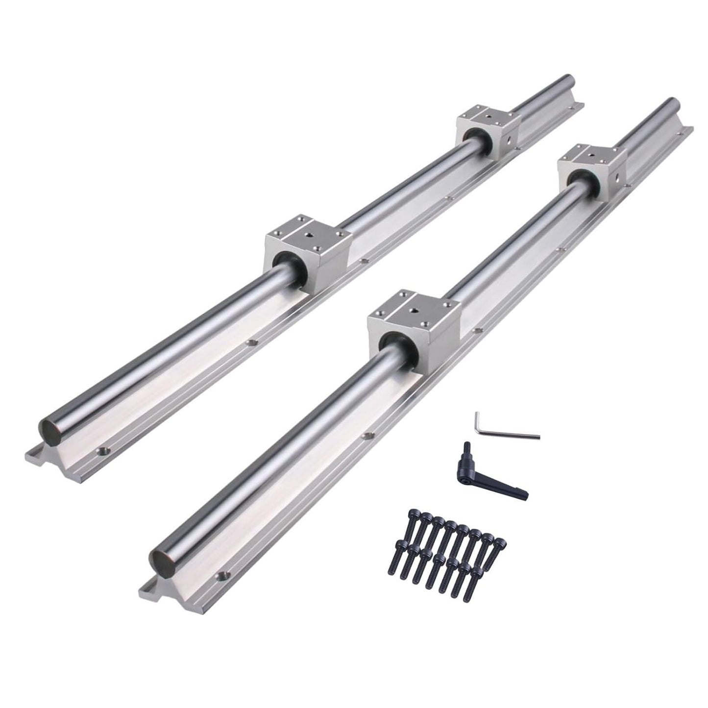 Linear Rail SBR20 1500Mm 2PCS Linear Rail Guide with 4 PCS SBR20UU Square Type C