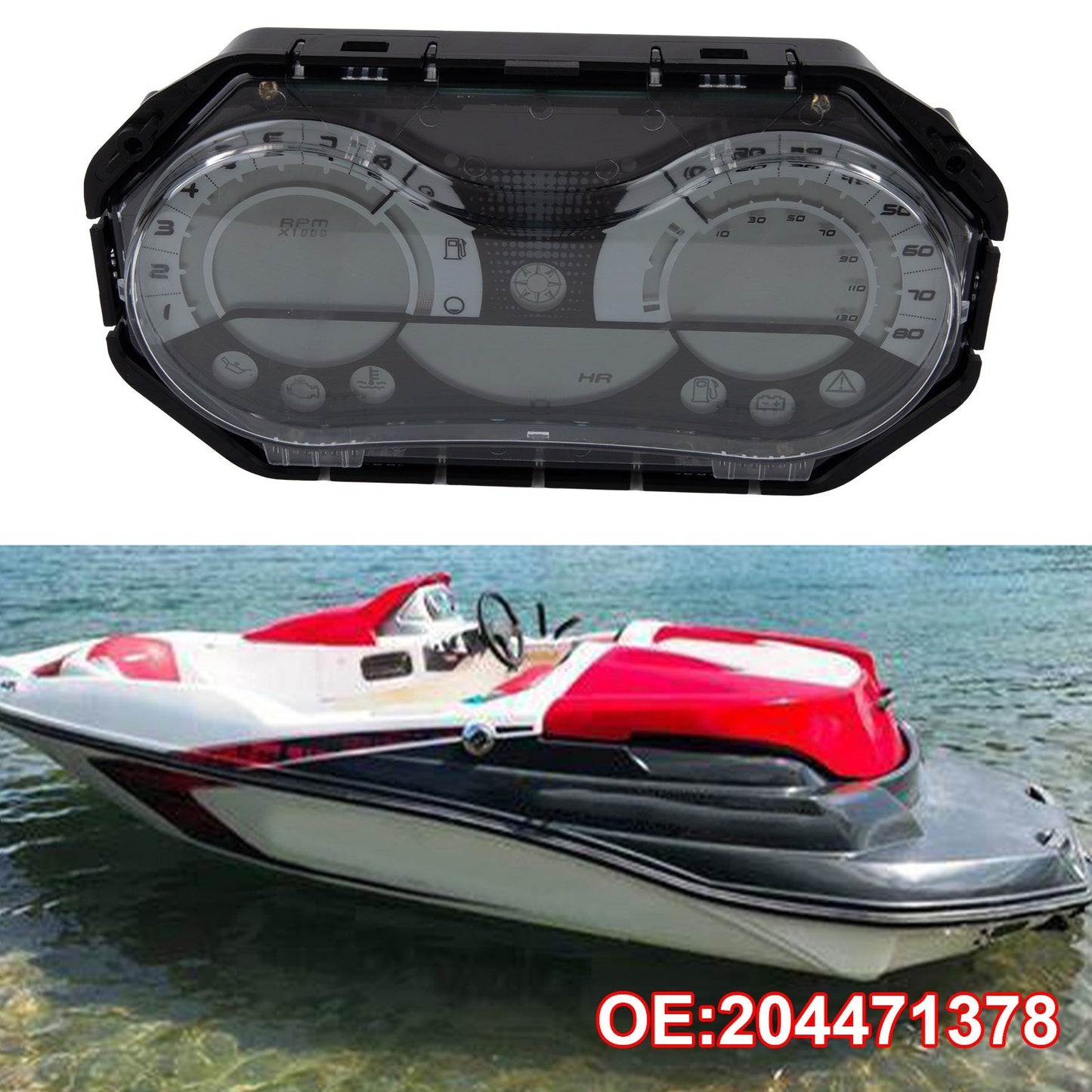 Innovative Design Replacement Instrumentation Gauge for SeaDoo Boats 204471378