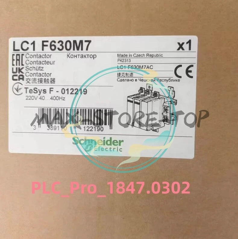 LC1F630M7 1PCS   Schneider LC1F630M7 630A, 220V 50/60Hz Fast delivery