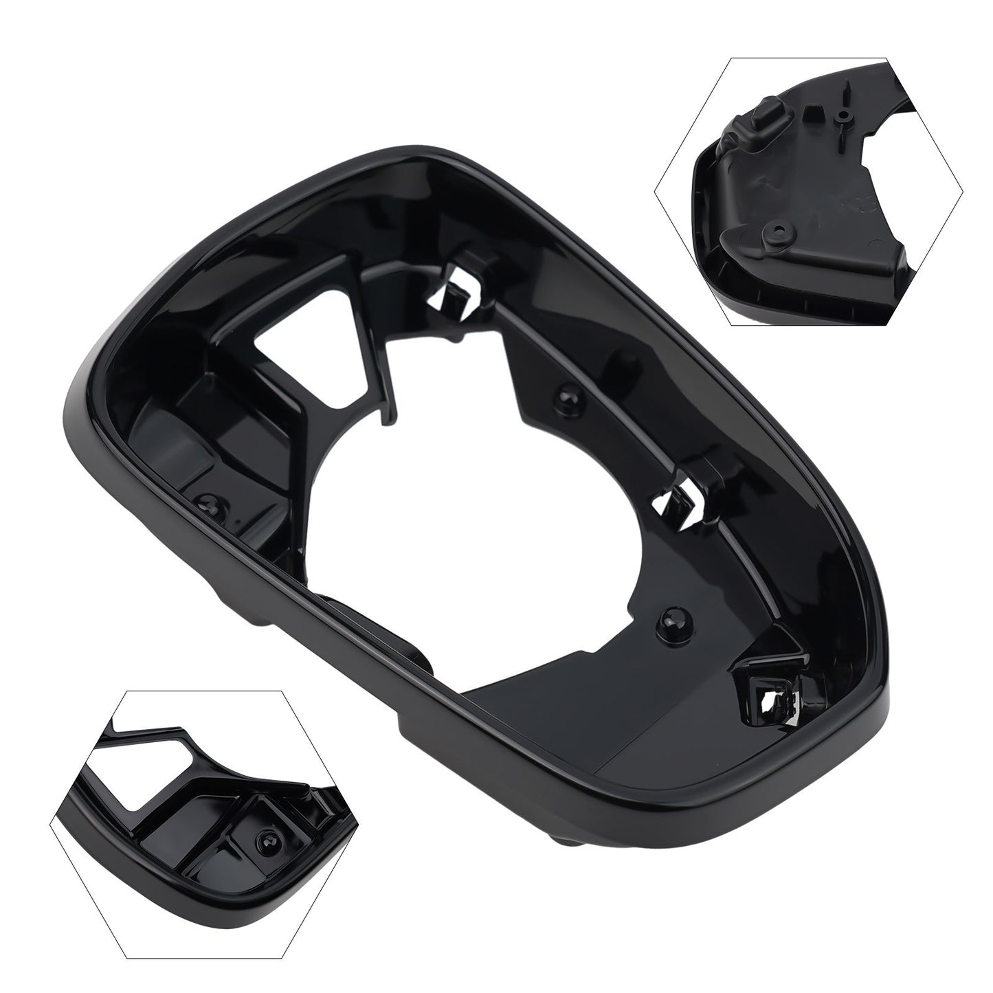 Perfect Fit Black Right Side Mirror Frame for Ford Fusion Easy to Install