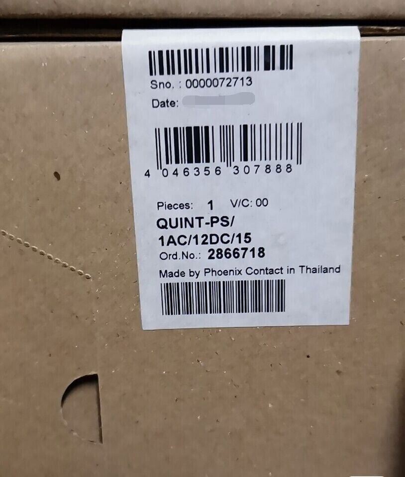 2866718  Phoenix Contact Power Supply Unit QUINT-PS/1AC/12DC/15 Expedited