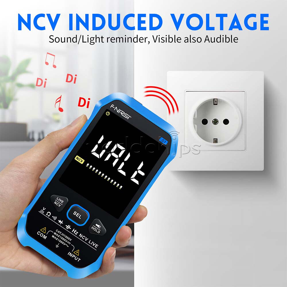 FNIRSI S1 Multimeter 9999 Counts AC DC Voltage Resistance Capacitance Diode NCV