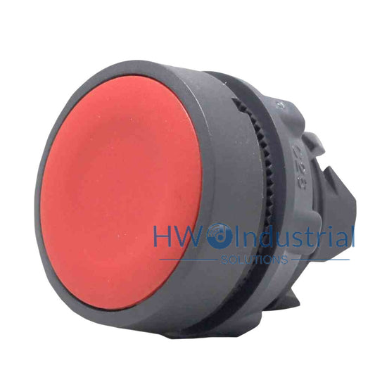 2PC ZB5AA4C ZB5-AA4C Flat Head Button Head Red 22mm Self Resetting