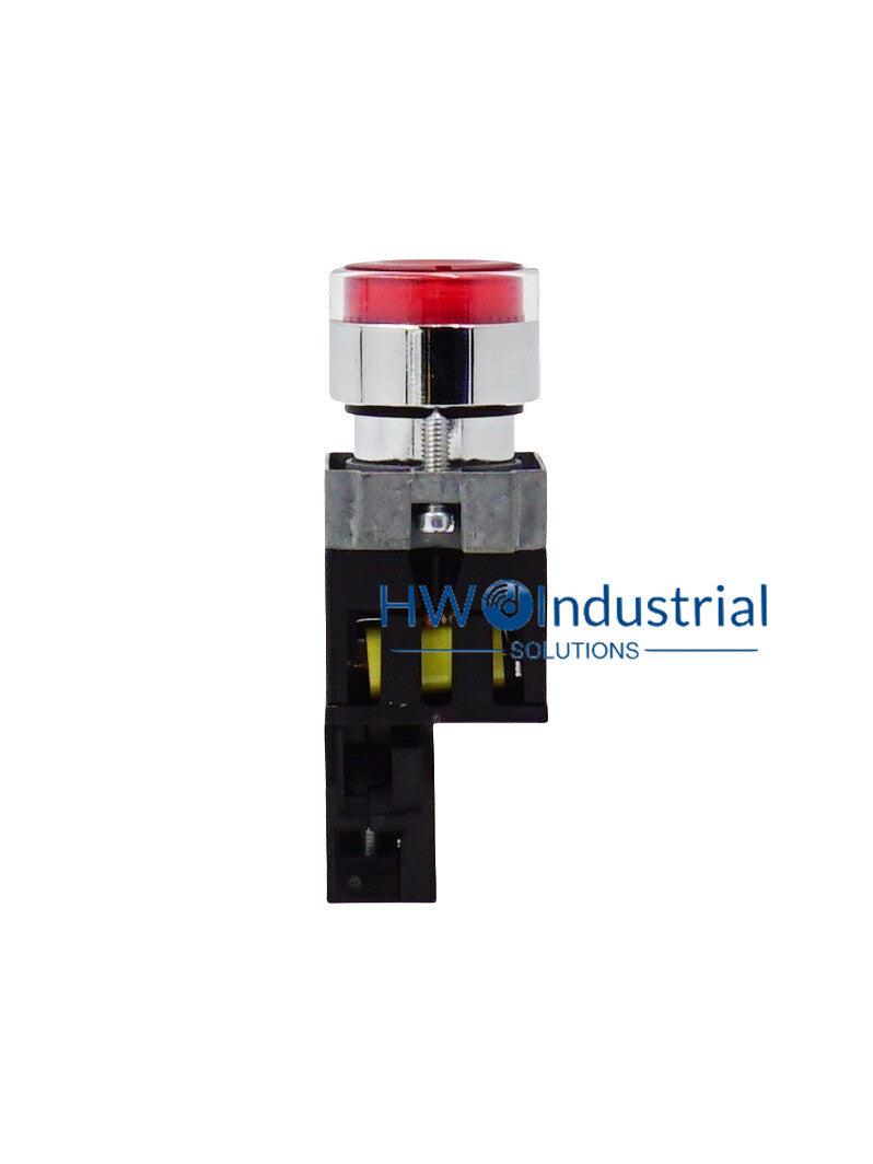 1PC LED Light Self Reset Button Switch XB2BW34M1C XB2-BW34M1C Red 1NO 220V