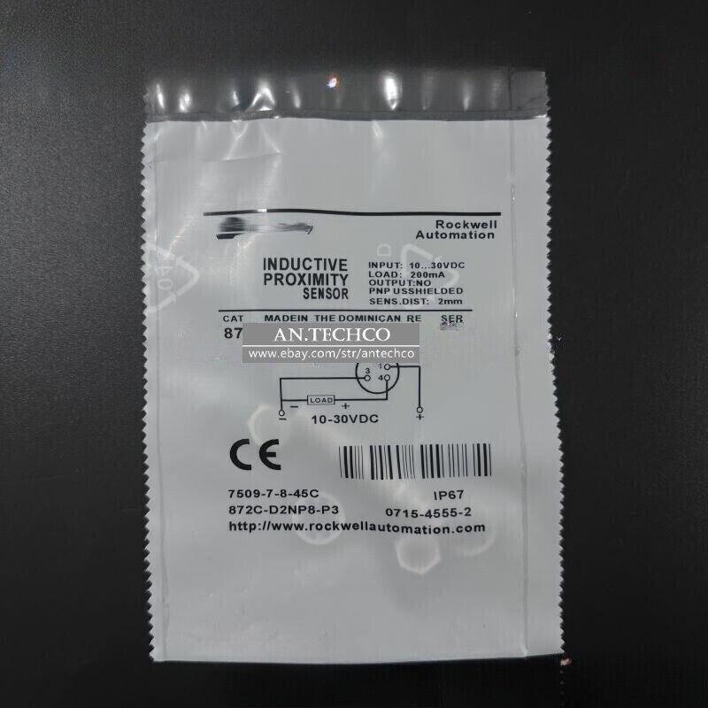 For Allen-Bradley 872C-D2NP8-P3 872CD2NP8P3 Proximity Sensor 10-30VDC 2mm NO PNP