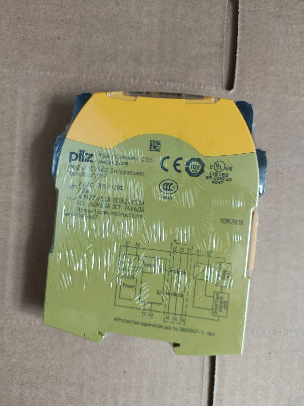 1pcs Pilz PNOZ S7.1 751167 safety relay