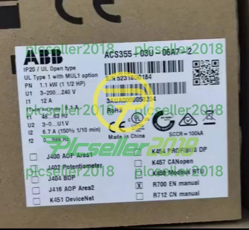 1 PC ACS355-03U-06A7-2  ABB Frequency Converter Fast delivery