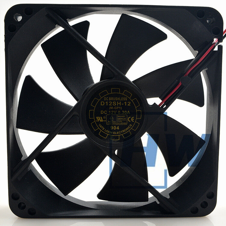 1PC  Yate Loon D12SH-12 12V 0.30A 12025 12Cm Chassis Power Supply Cooling Fan