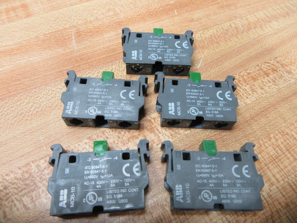 10PCS  ABB MCB-10 1NO contact block #P