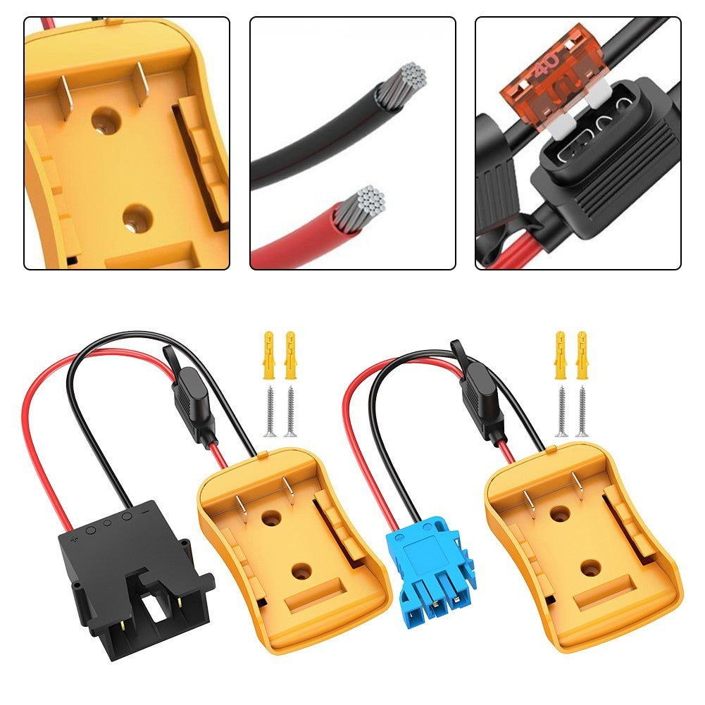 Compatible Battery Adapter for Dewalt 20V to Power 12V Riding Toys Safely