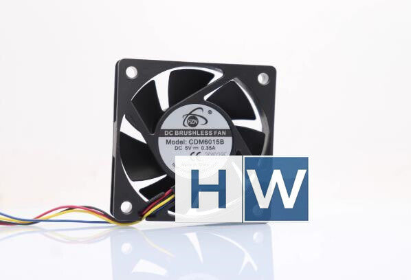 1PC FZN CDM6015B DC5V 0.35A 6CM 4-wire Dual Ball Cooling Fan