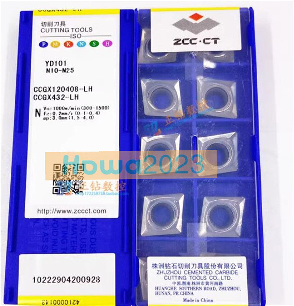 10Pcs/BOX CCGX120408-LH YD101 CCGX432-LH YD101 CNC turning blade carbide inserts