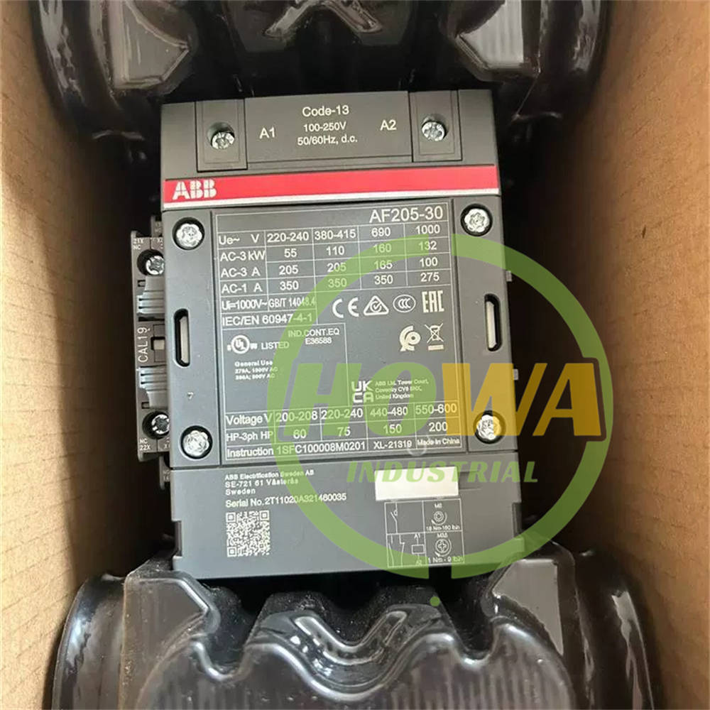 1/piece  ABB contactor AF205-30-11-13 coil voltage 100-250V