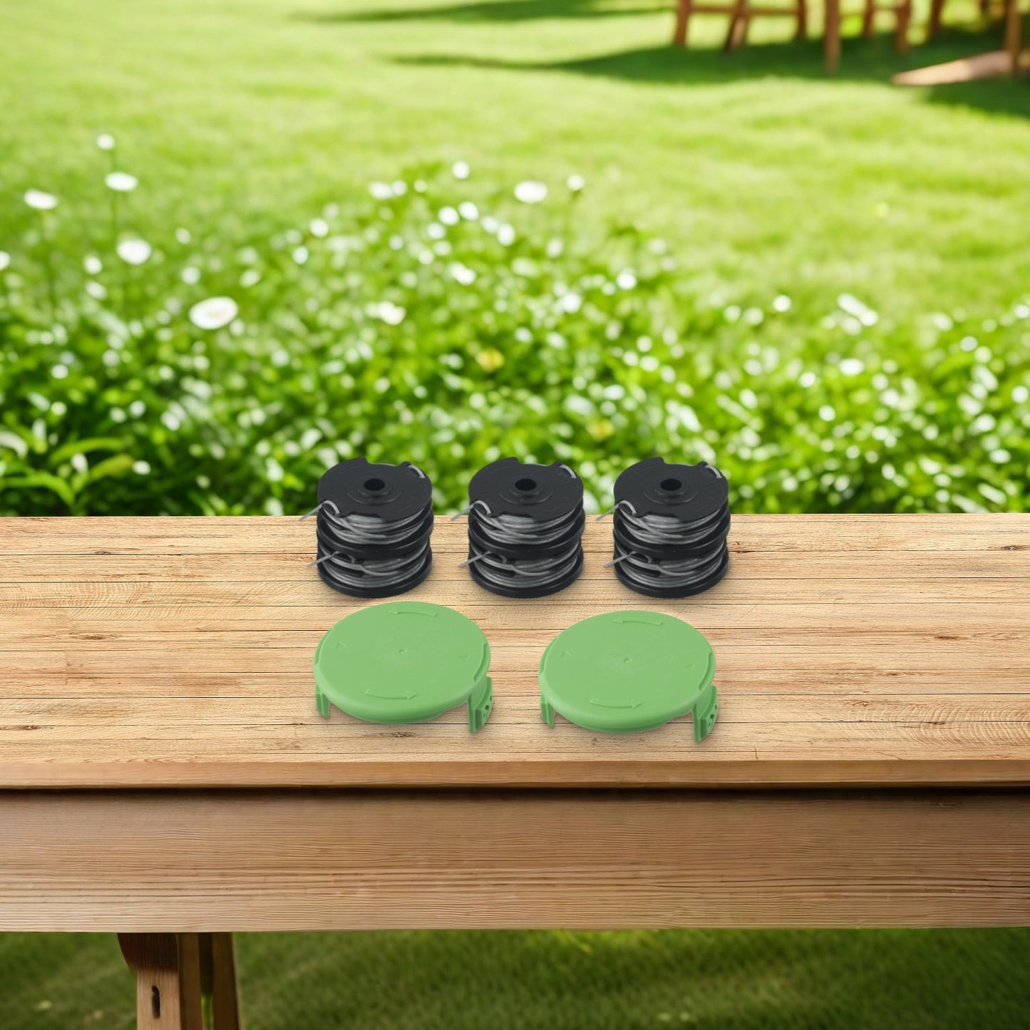 Efficient Double Line Spool for Greenworks G40LT Trimmer Cutting Performance