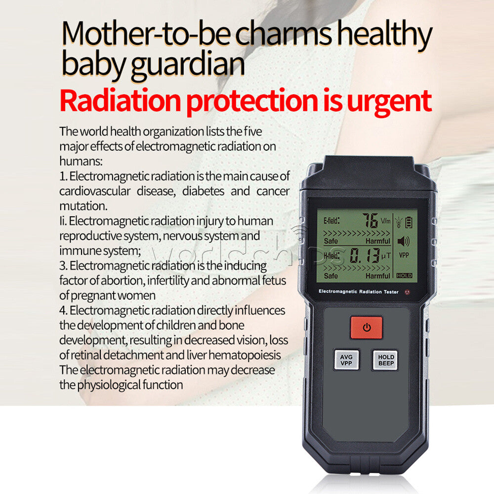 ET825 Electromagnetic Field Radiation Detector Tester Emf Meter Dosimeter