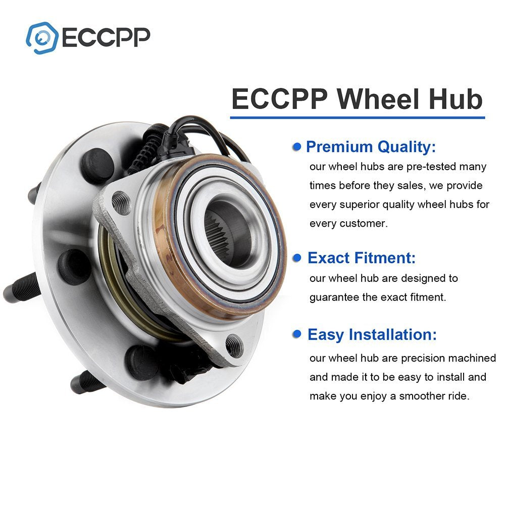 1Pc Wheel Hub Bearing Front 4WD For Chevy Silverado 1500 Sierra 1500 2007-2013