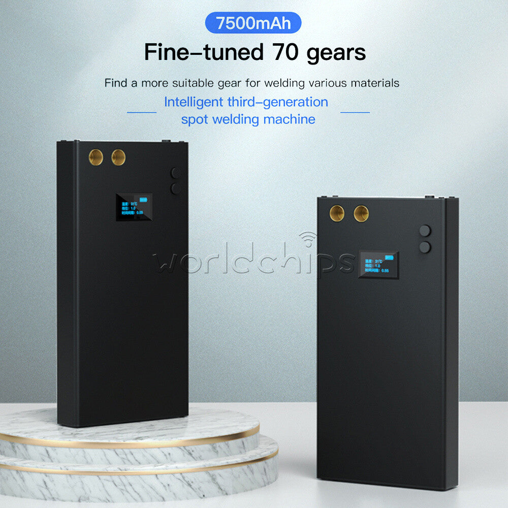 70 Gears 7500/11000mAh Mini Spot Welding Machine For 18650 Battery Spot Welder