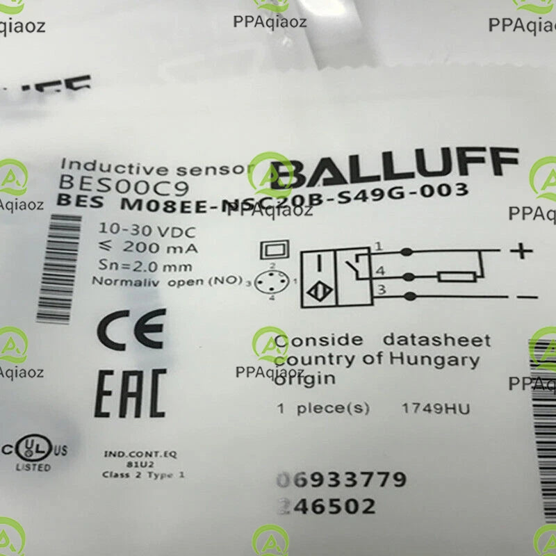 1Pcs  BALLUFF BES M08EE-NSC20B-S49G-003（BES00C9) sensor Fast delivery