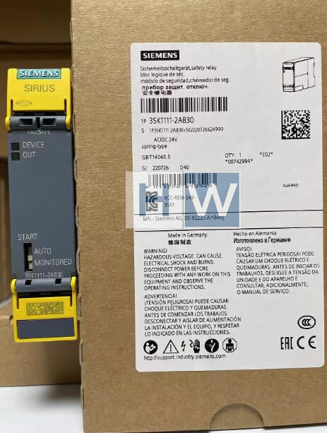 1Pc  SIE-MENS  3SK11111-2AB30 SIRIUS Safety Relay Switchgear