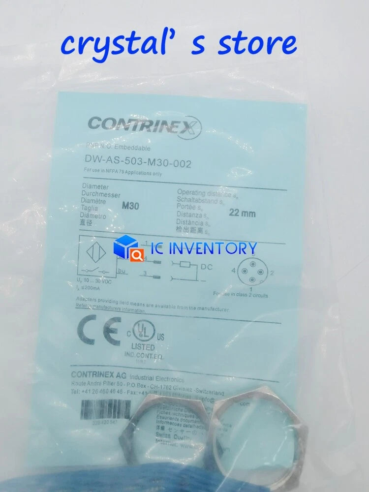 1PCS   ONES Contrinex proximity switch DW-AS-503-M30-002 #P